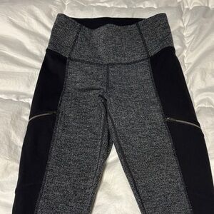 Athleta Black and Gray Leggings